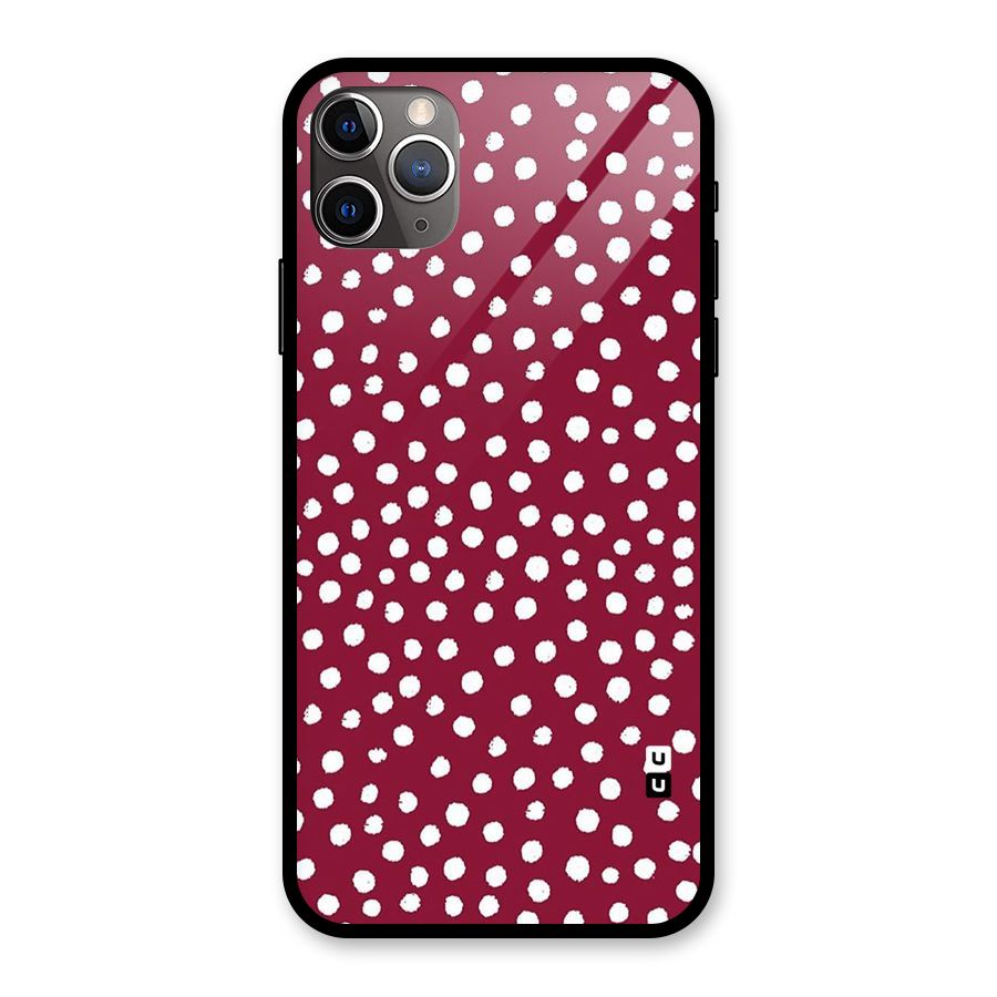 Best Dots Pattern Glass Back Case for iPhone 11 Pro Max