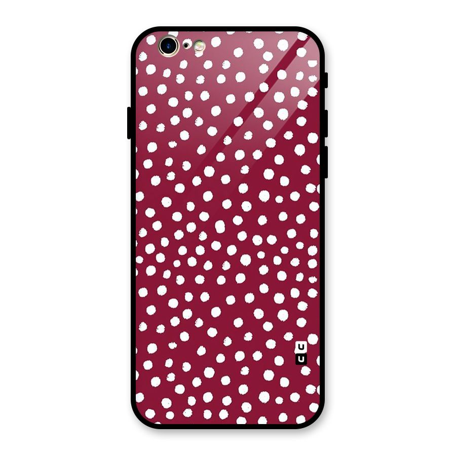 Best Dots Pattern Glass Back Case for iPhone 6 6S