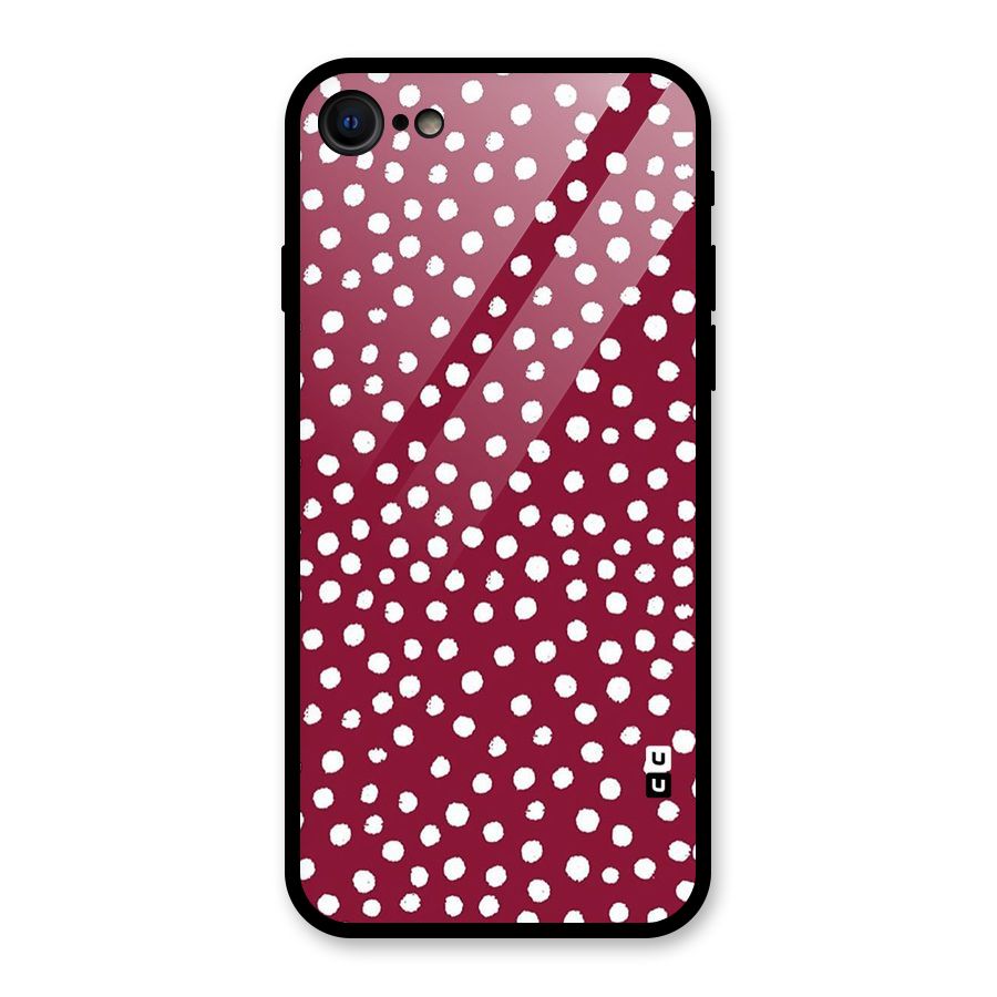 Best Dots Pattern Glass Back Case for iPhone 7