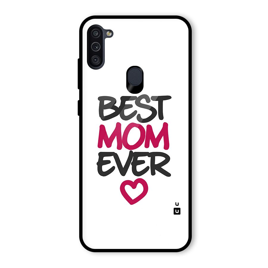 Best Mom Ever Glass Back Case for Galaxy M11