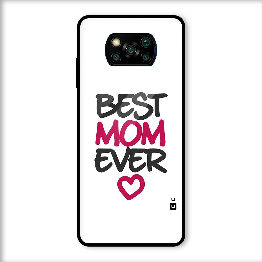 Best Mom Ever Glass Back Case for Poco X3