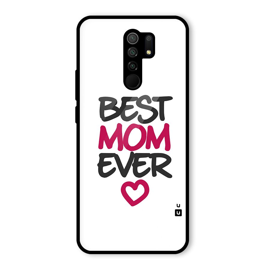 Best Mom Ever Glass Back Case for Redmi 9 Prime