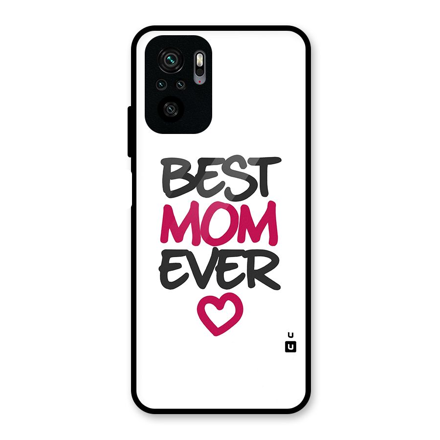Best Mom Ever Glass Back Case for Redmi Note 10S