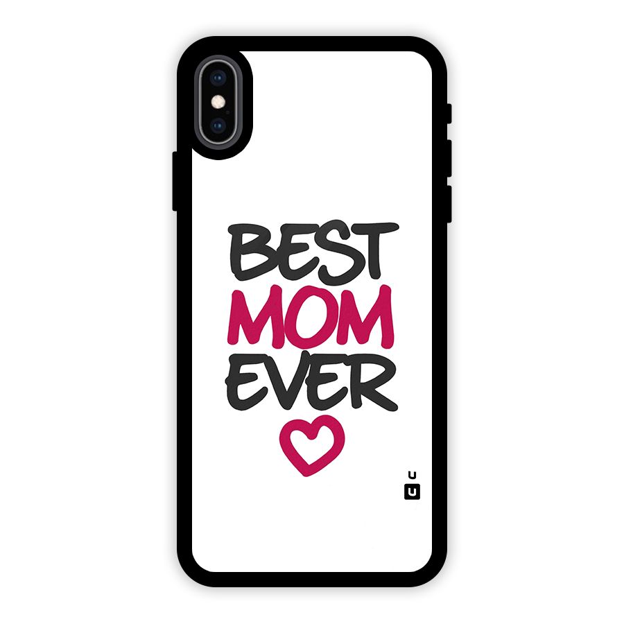 Best Mom Ever Glass Back Case for iPhone XS Max