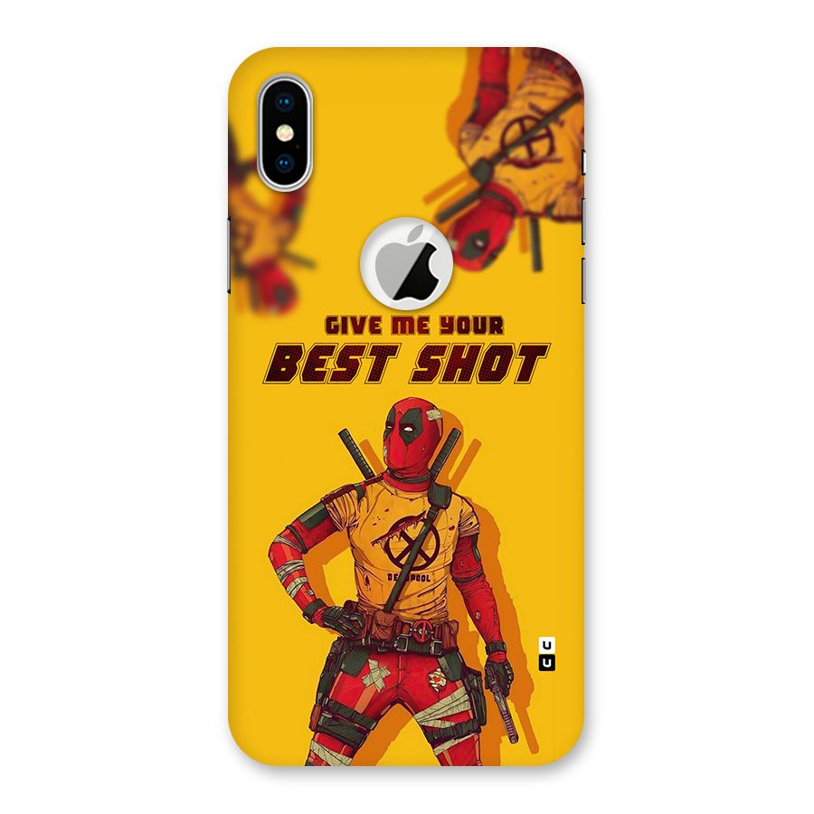 Best Shot Back Case for iPhone X Logo Cut