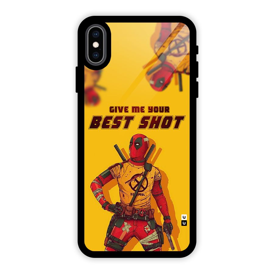 Best Shot Glass Back Case for iPhone XS Max