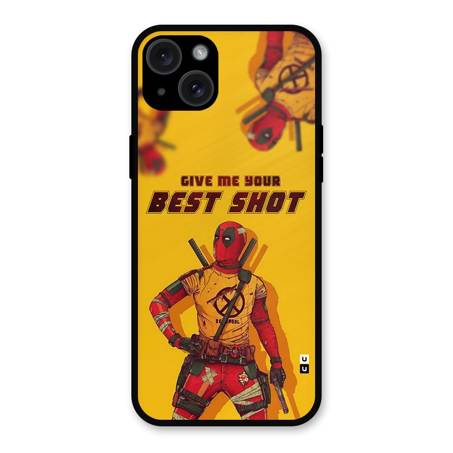 Best Shot Metal Back Case for iPhone 15 Plus