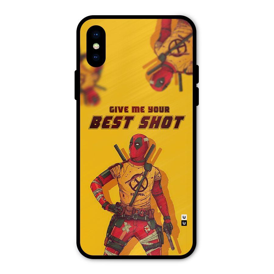 Best Shot Metal Back Case for iPhone X