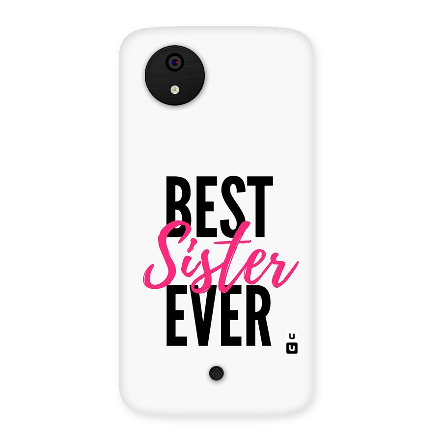 Best Sister Ever Back Case for Canvas A1  AQ4501