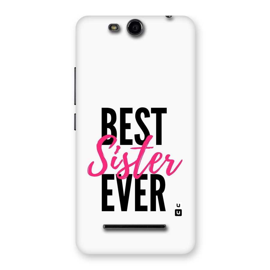 Best Sister Ever Back Case for Canvas Juice 3 Q392