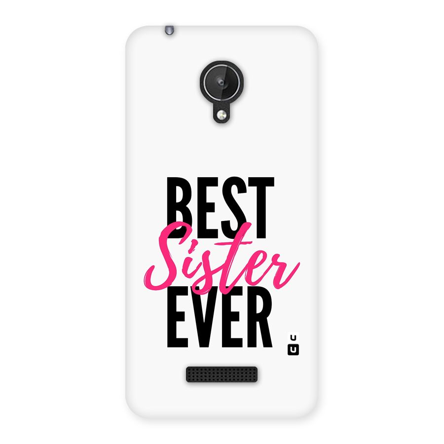 Best Sister Ever Back Case for Canvas Spark Q380