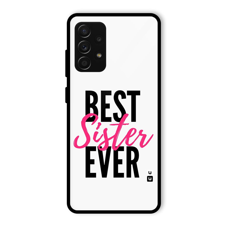 Best Sister Ever Glass Back Case for Galaxy A53 5G
