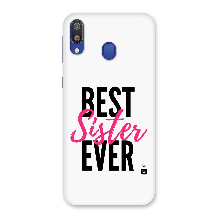 Best Sister Ever Back Case for Galaxy M20