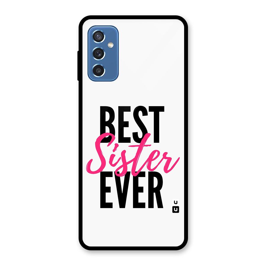 Best Sister Ever Glass Back Case for Galaxy M52 5G