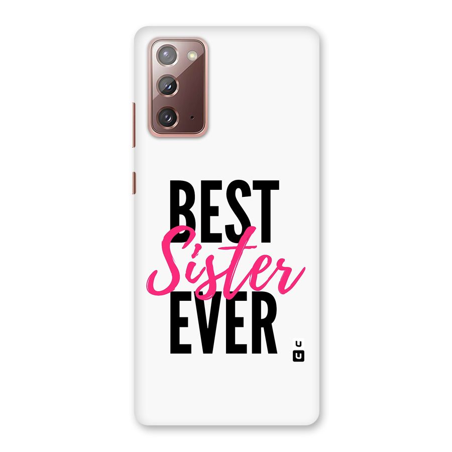 Best Sister Ever Back Case for Galaxy Note 20