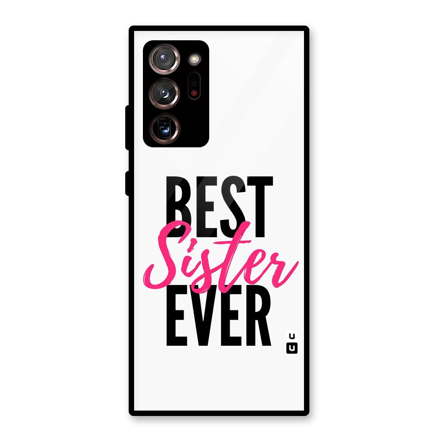 Best Sister Ever Glass Back Case for Galaxy Note 20 Ultra