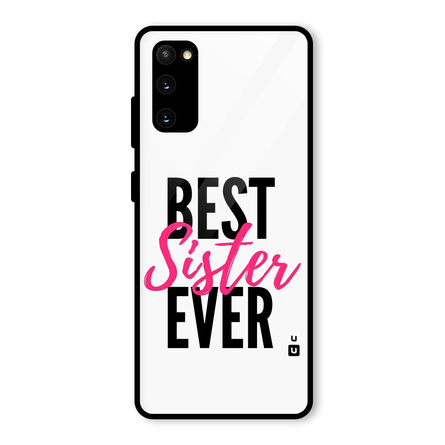 Best Sister Ever Glass Back Case for Galaxy S20 FE 5G