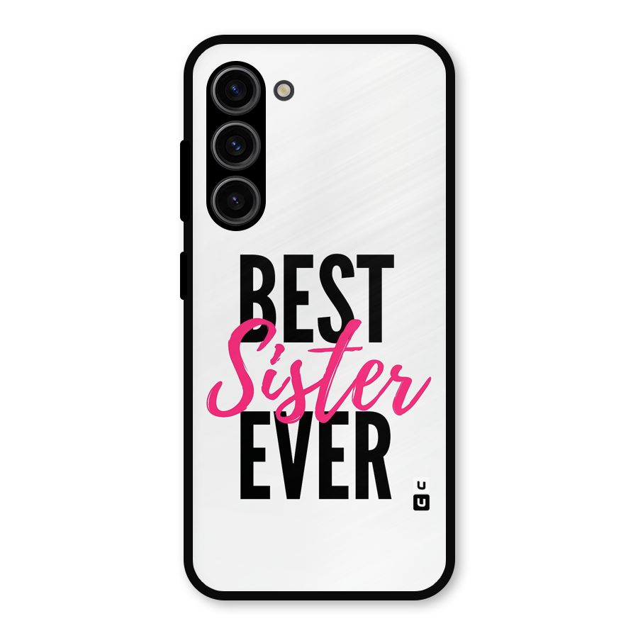 Best Sister Ever Glass Back Case for Galaxy S23