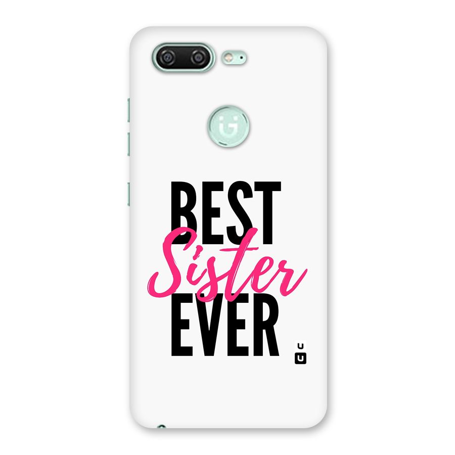Best Sister Ever Back Case for Gionee S10