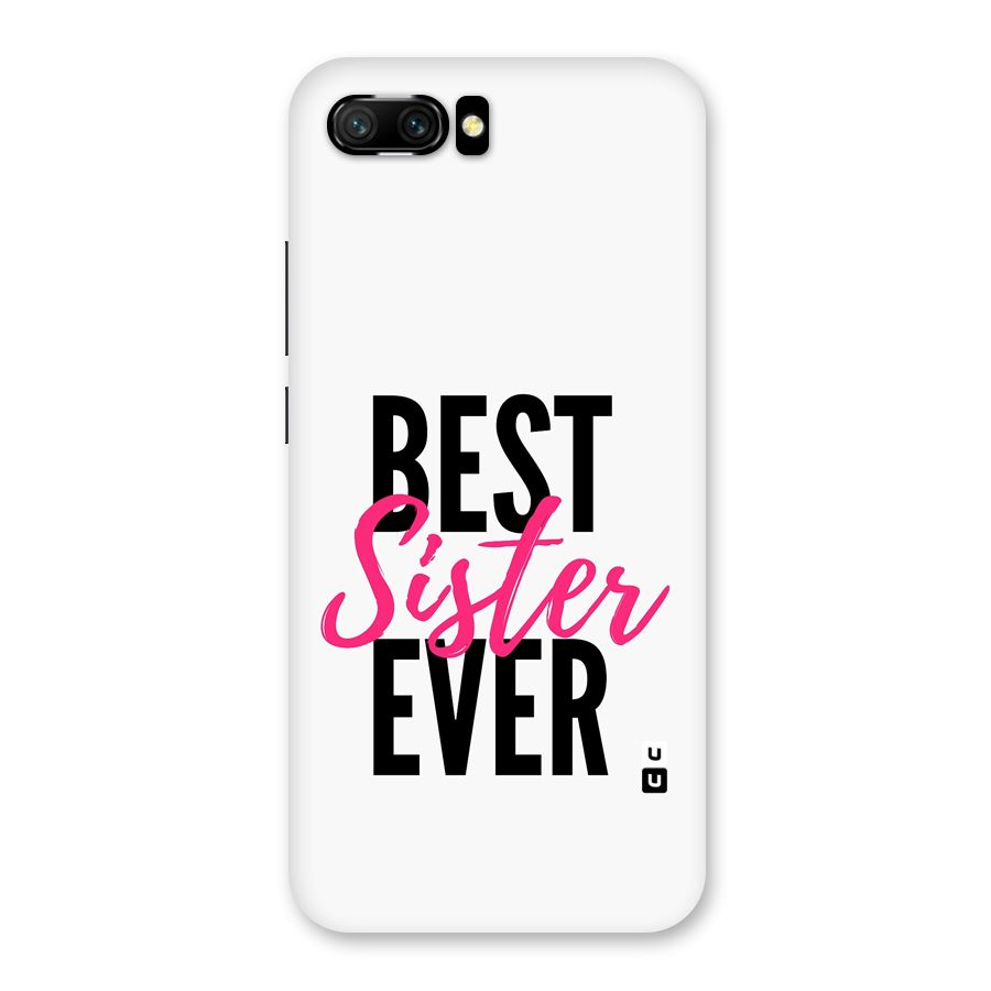Best Sister Ever Back Case for Honor 10