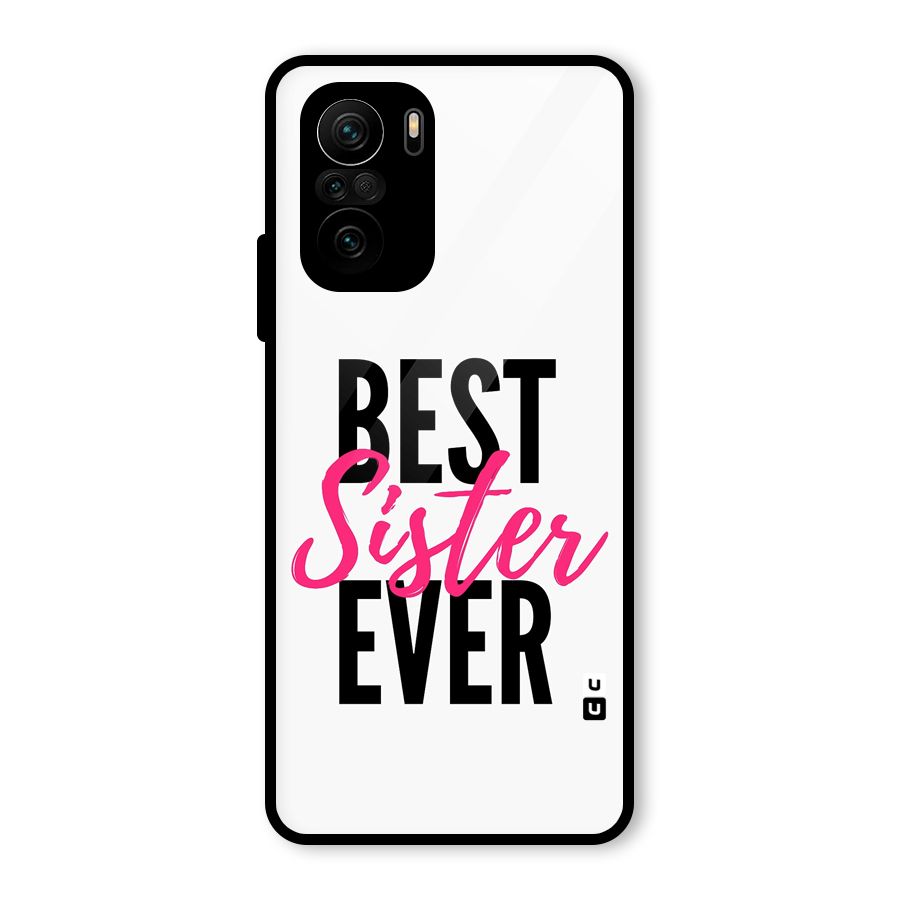 Best Sister Ever Glass Back Case for Mi 11X Pro