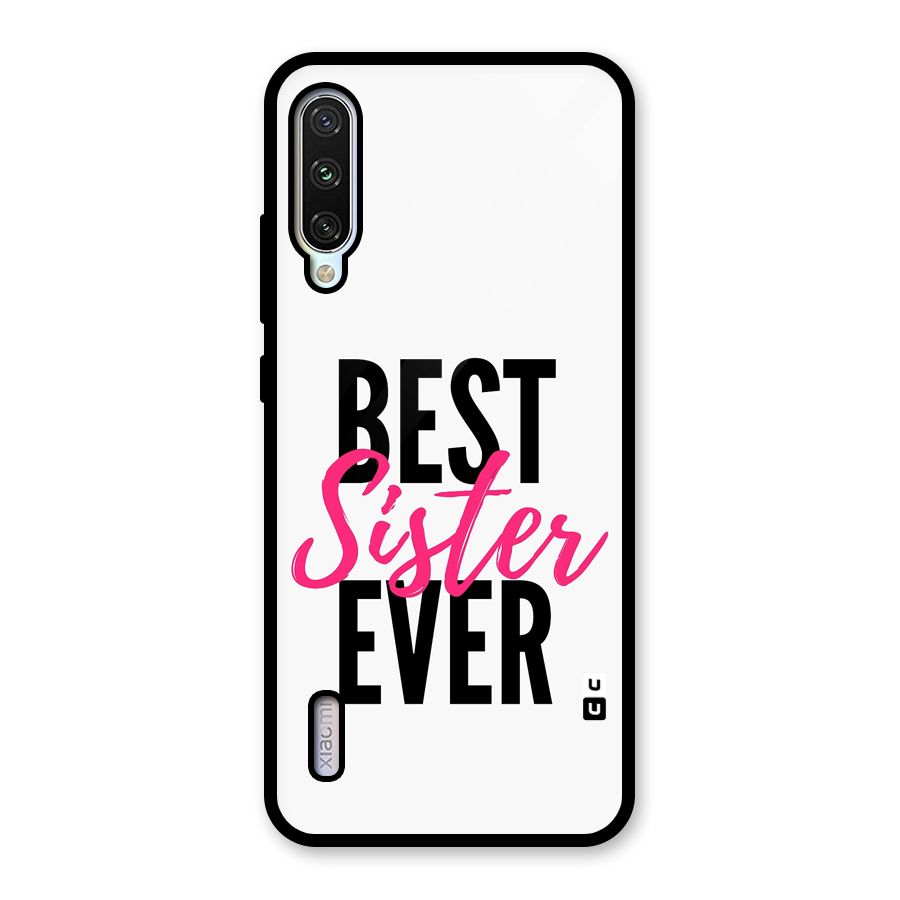 Best Sister Ever Glass Back Case for Mi A3