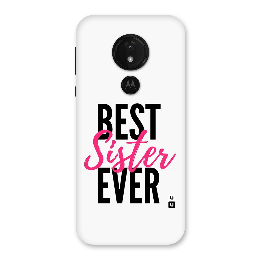 Best Sister Ever Back Case for Moto G7 Power