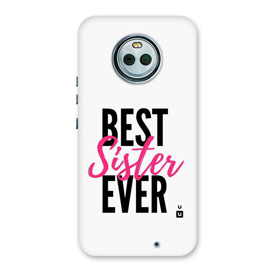 Best Sister Ever Back Case for Moto X4