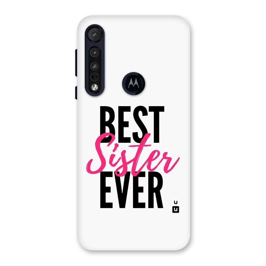 Best Sister Ever Back Case for Motorola One Macro