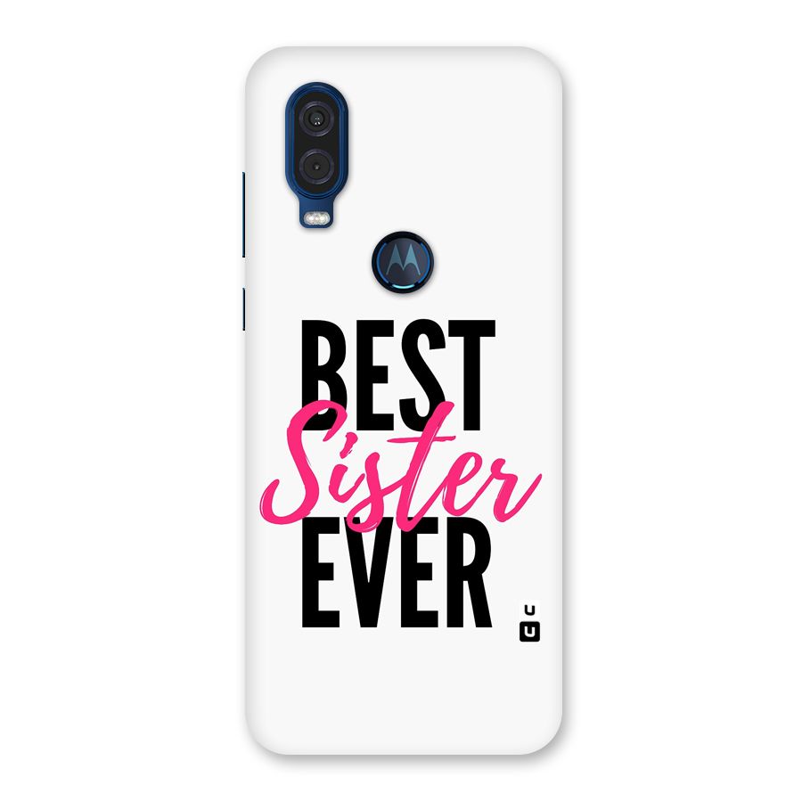 Best Sister Ever Back Case for Motorola One Vision