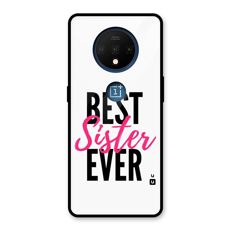 Best Sister Ever Glass Back Case for OnePlus 7T