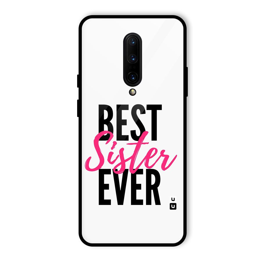 Best Sister Ever Glass Back Case for OnePlus 7 Pro