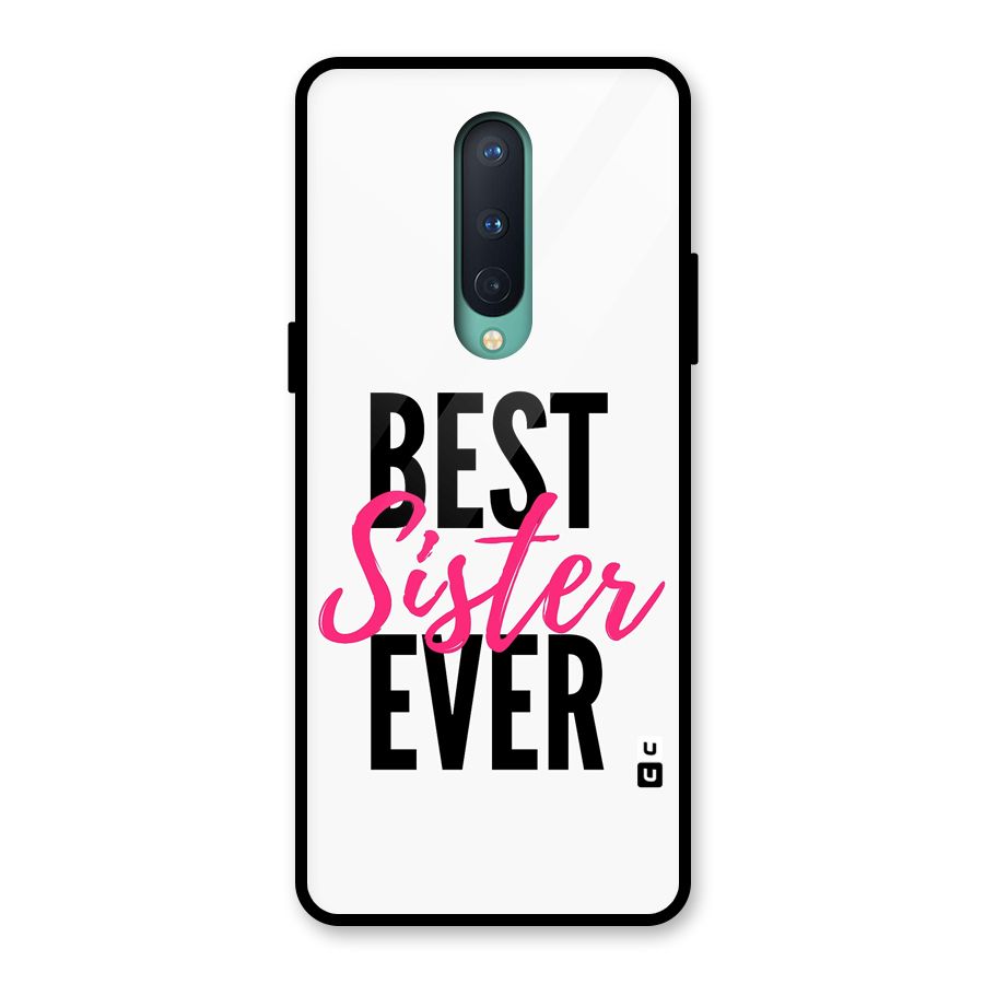 Best Sister Ever Glass Back Case for OnePlus 8