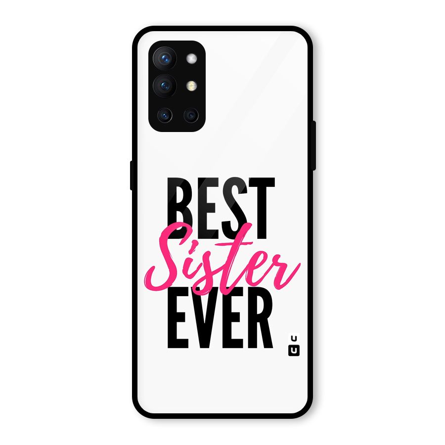 Best Sister Ever Glass Back Case for OnePlus 9R