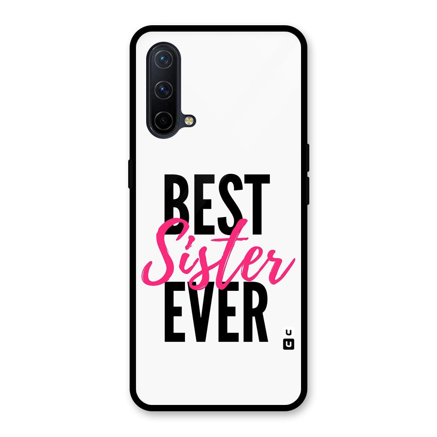 Best Sister Ever Glass Back Case for OnePlus Nord CE 5G