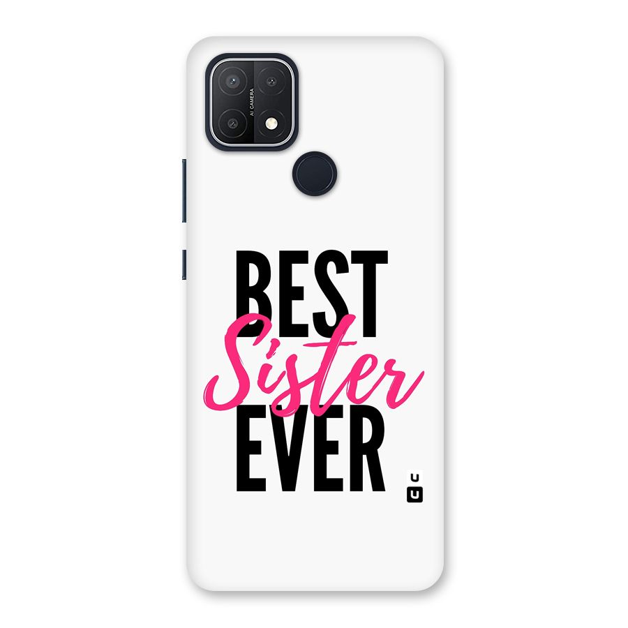 Best Sister Ever Back Case for Oppo A15