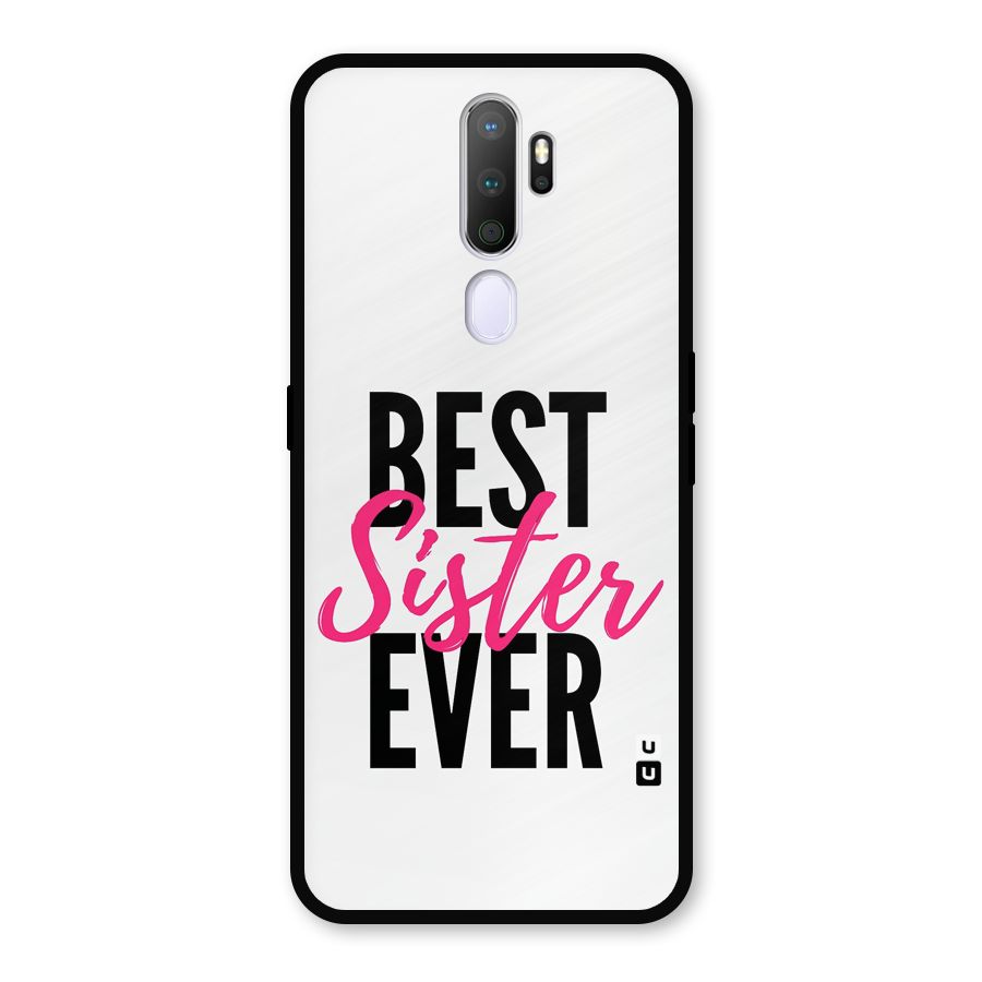 Best Sister Ever Glass Back Case for Oppo A9 (2020)