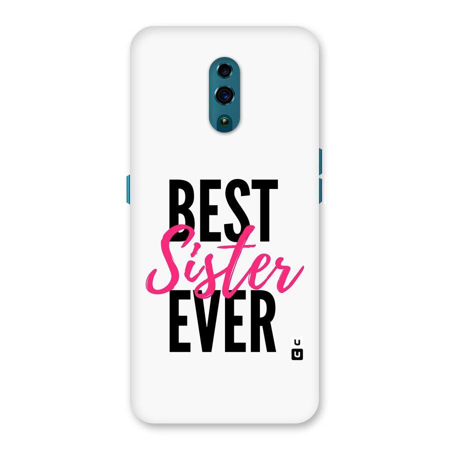 Best Sister Ever Back Case for Oppo Reno