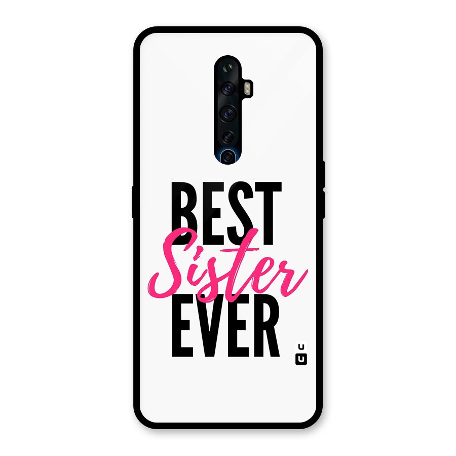 Best Sister Ever Glass Back Case for Oppo Reno2 Z