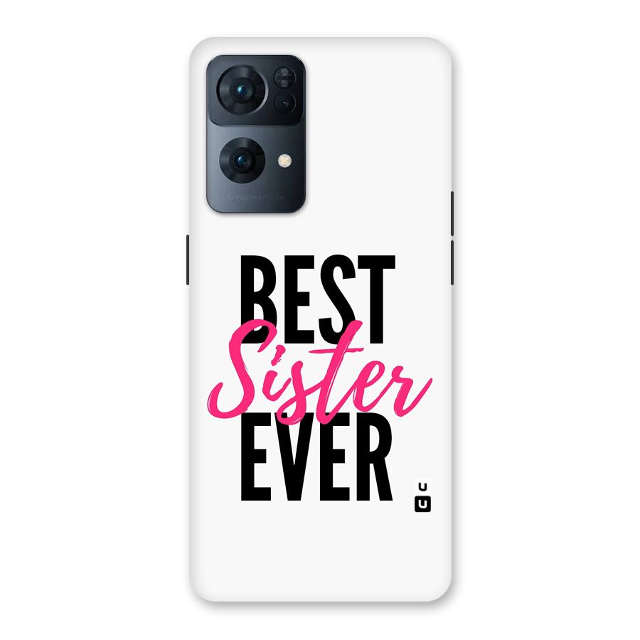 Best Sister Ever Back Case for Oppo Reno7 Pro 5G