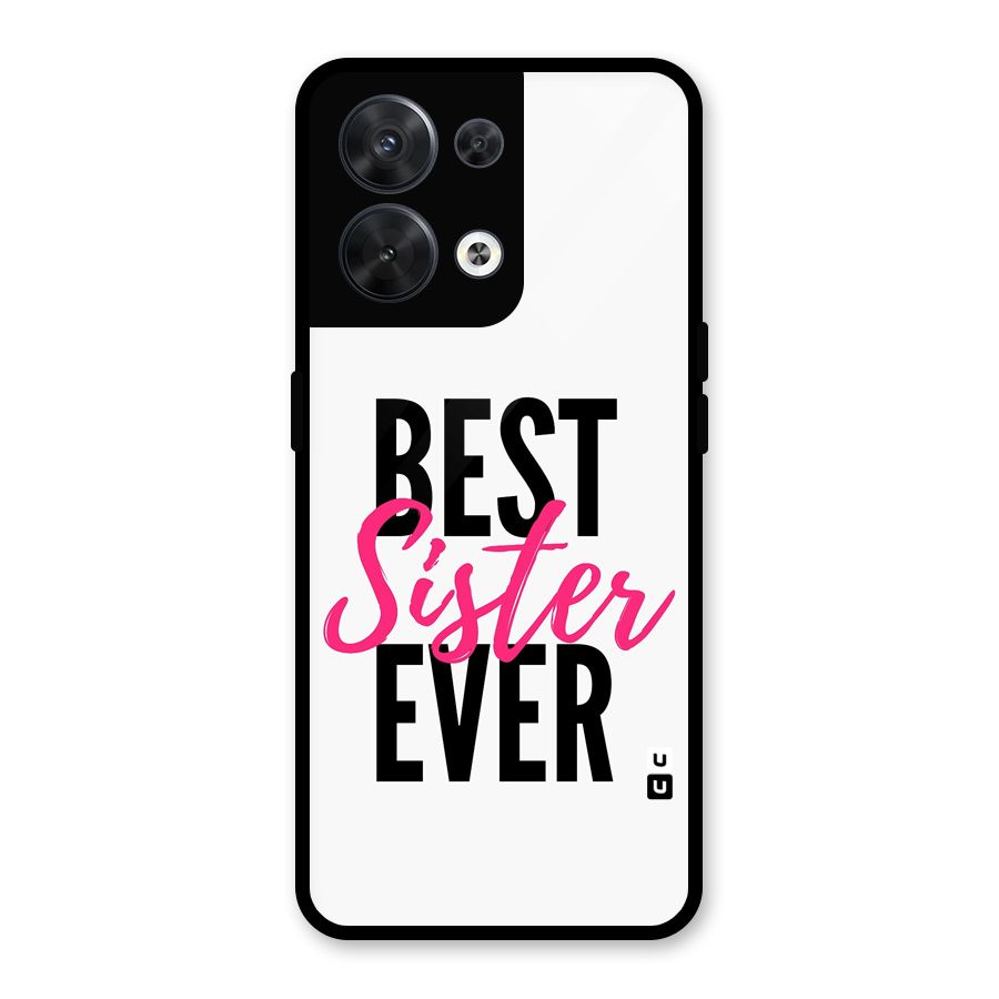 Best Sister Ever Glass Back Case for Oppo Reno8 5G