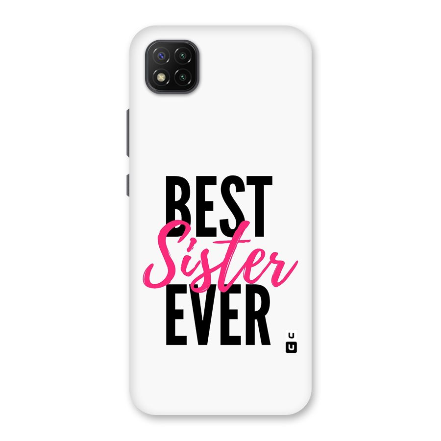 Best Sister Ever Back Case for Poco C3