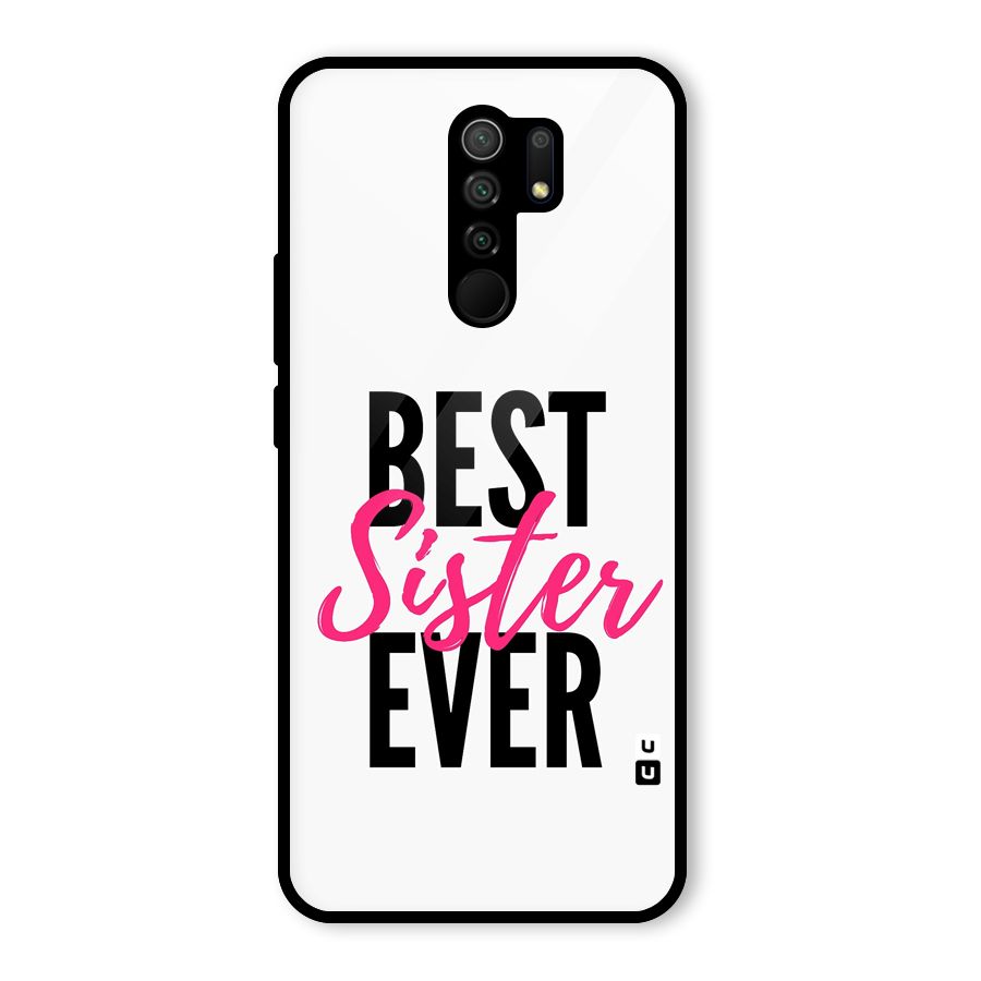 Best Sister Ever Glass Back Case for Poco M2