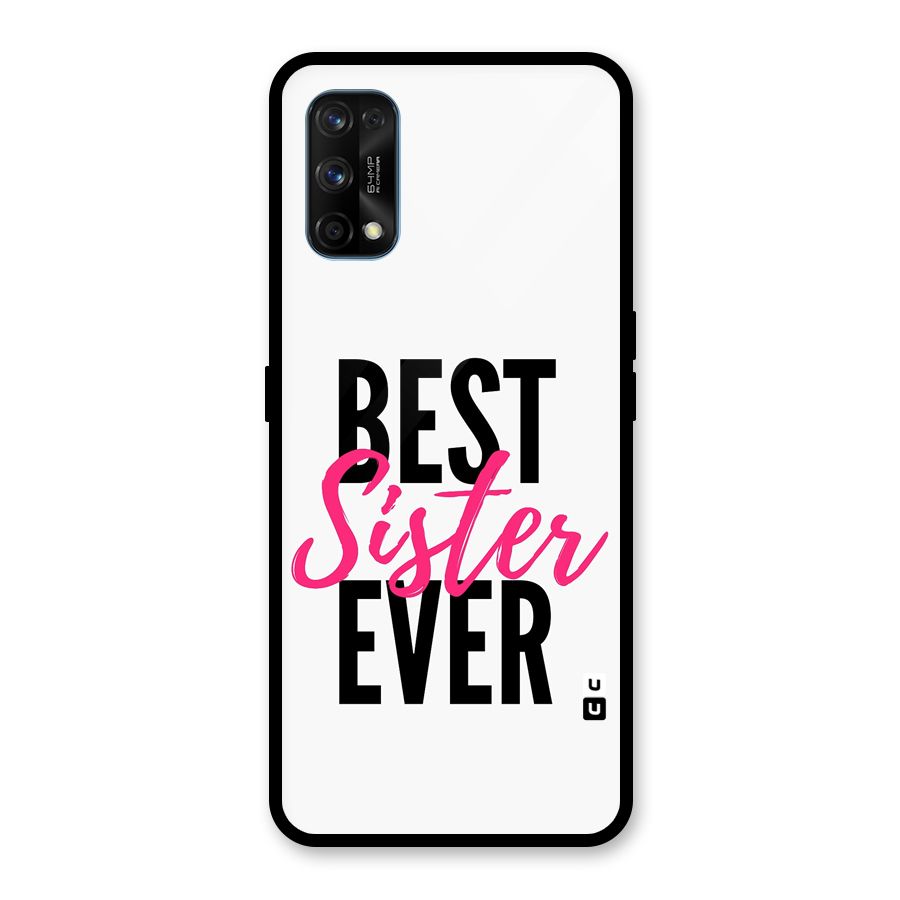Best Sister Ever Glass Back Case for Realme 7 Pro