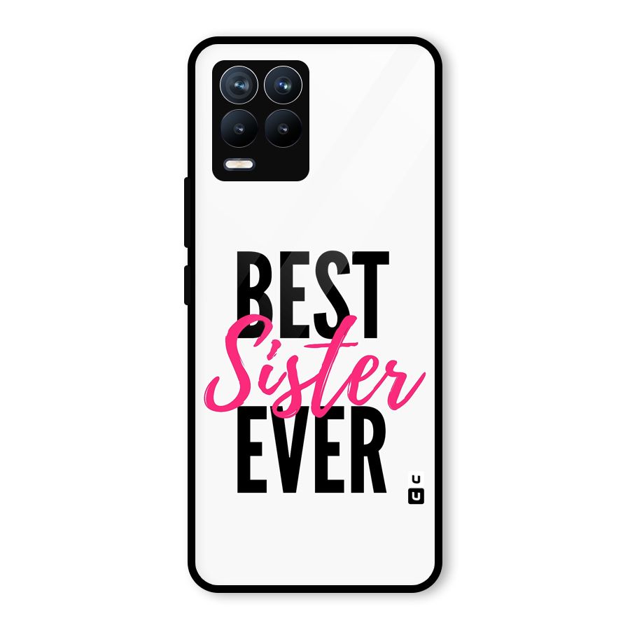 Best Sister Ever Glass Back Case for Realme 8