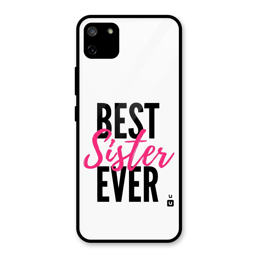 Best Sister Ever Glass Back Case for Realme C11
