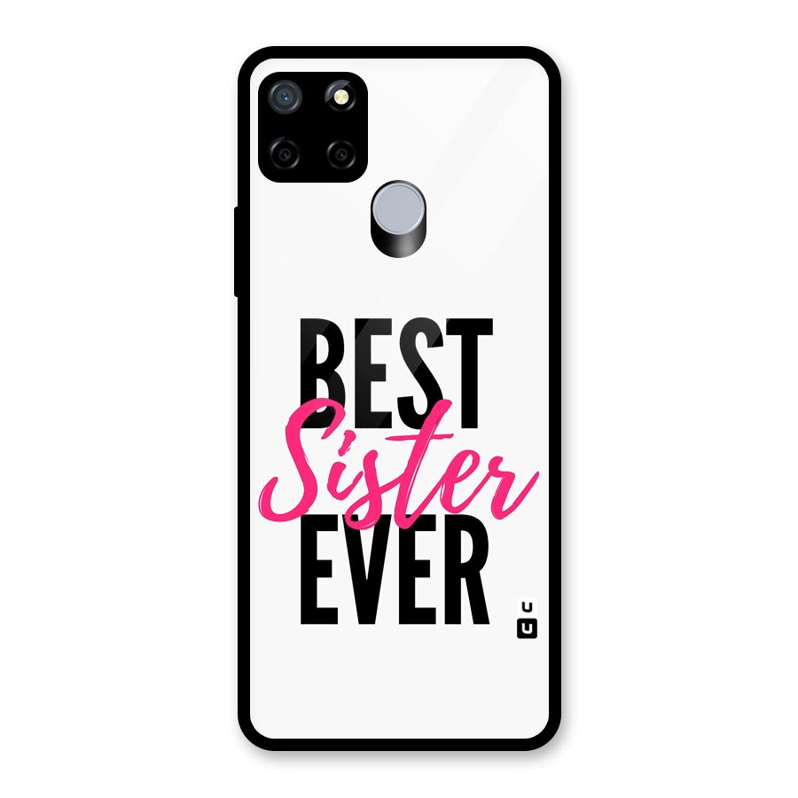 Best Sister Ever Glass Back Case for Realme C12