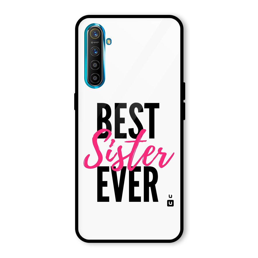 Best Sister Ever Glass Back Case for Realme X2