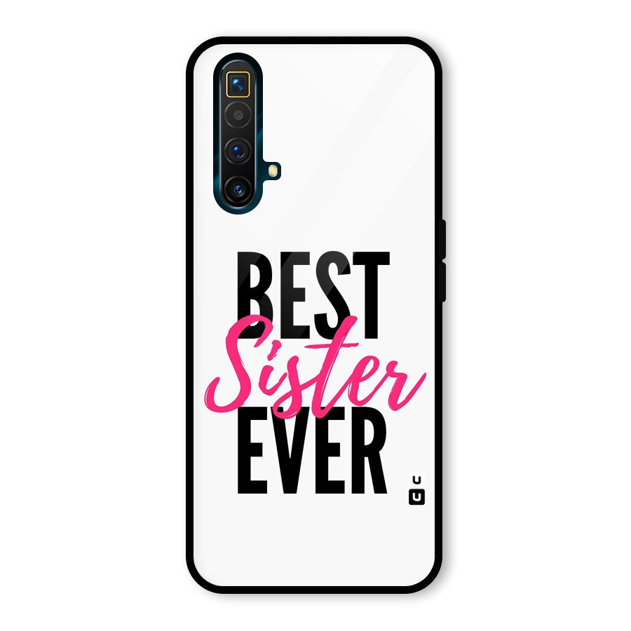 Best Sister Ever Glass Back Case for Realme X3