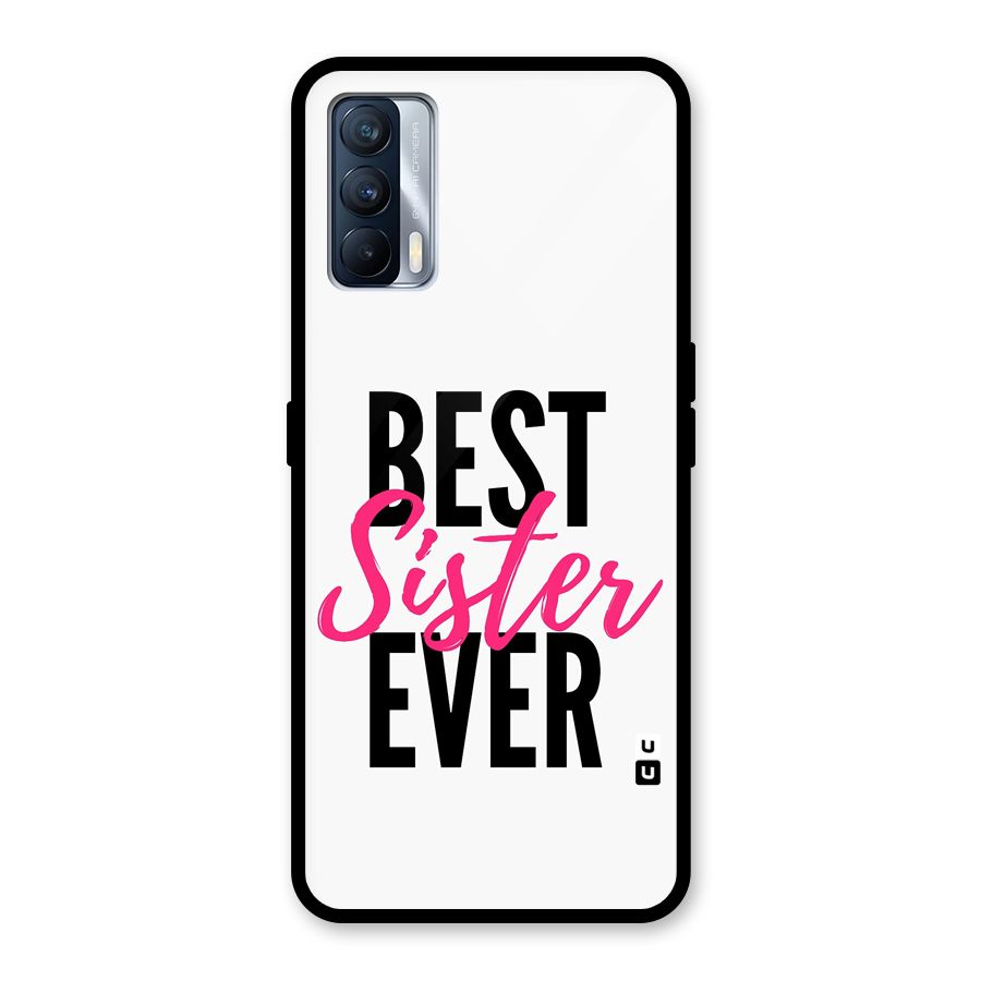 Best Sister Ever Glass Back Case for Realme X7
